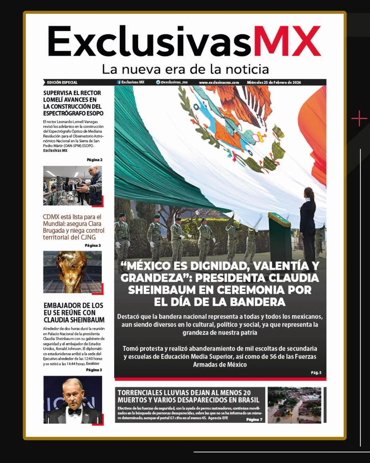 PORTADA MÉXICO 25 FEBRERO